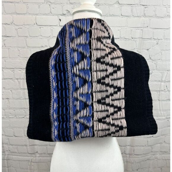 GAP wool blend cowl infinity fair isle knit scarf - Picture 7 of 7